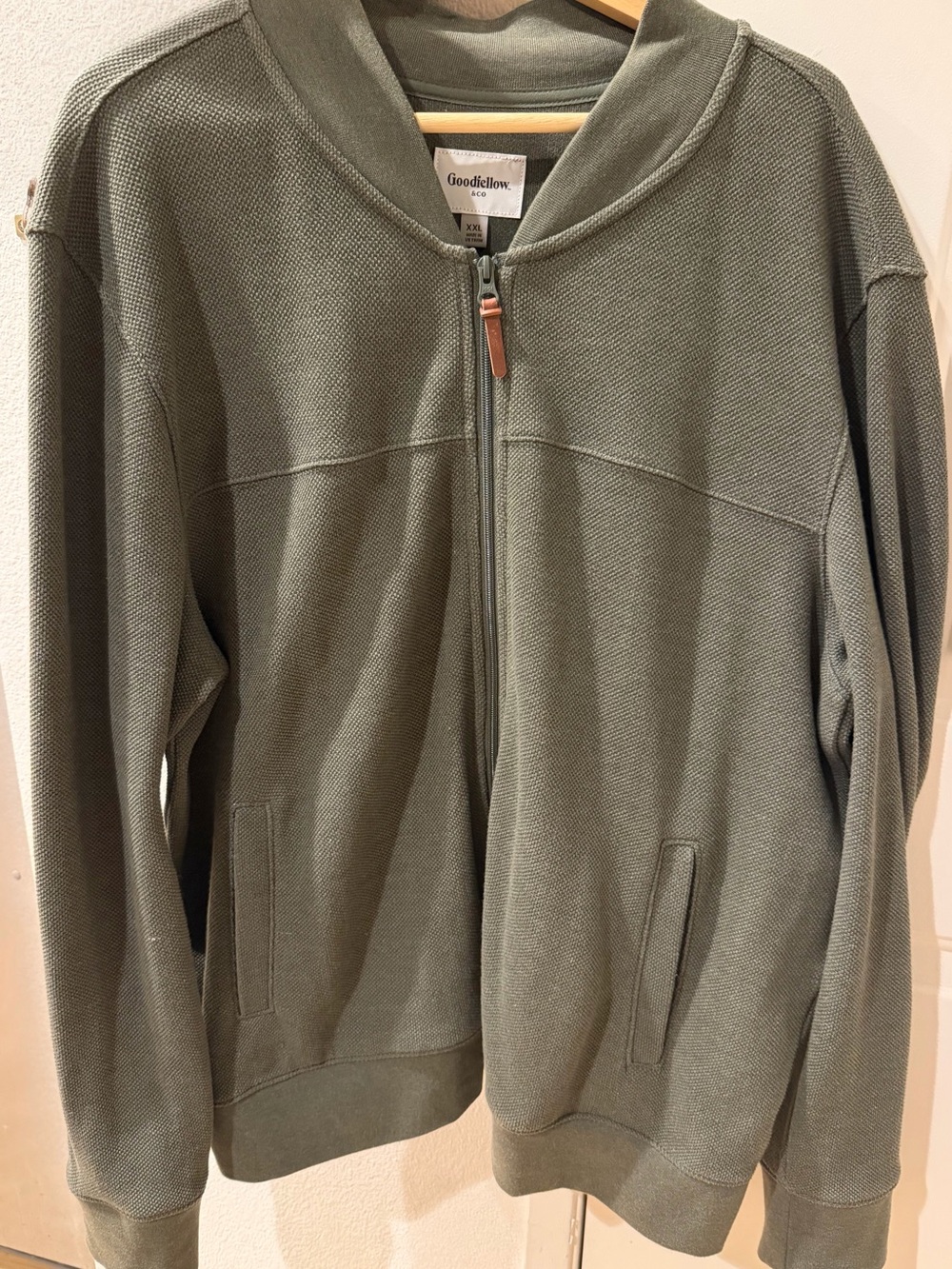 Goodfellow & Co Olive Zip-Up Knit Jacket